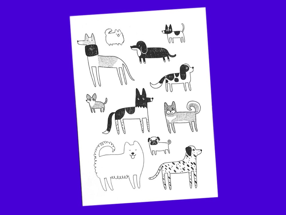 Image of TEMPORARY TATTOOS Dogs