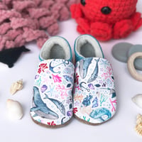 Image 2 of Magic Under The Sea - Inch Blue Soft Sole Shoes 