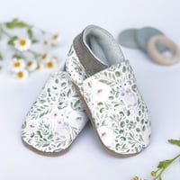 Image 1 of Rabbit Eucalyptus - Inch Blue Soft Sole Shoes 