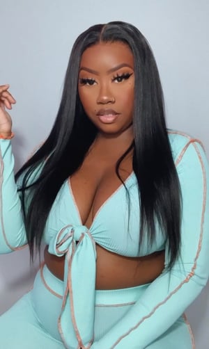 Image of Kinky Straight 9”x6” Lace Closure Wig in 22”