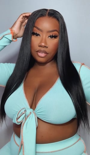 Image of Kinky Straight 9”x6” Lace Closure Wig in 22”