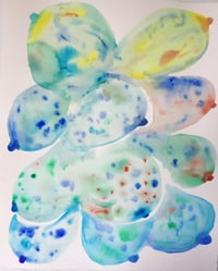 Earth boob  ,2023  16x20 inches on Arches watercolor paper.