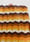 Image of [Made to Order] Classic 70s Chevron Afghan in Orange for 1:12 Scale Dollhouse