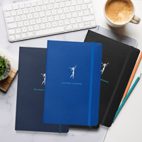 Hardcover bound notebook