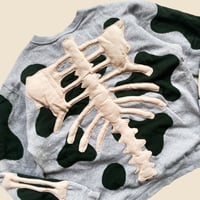 Image 4 of REWORKED NIKE FLOW 3D SKELETON GREY MISTY SWEATSHIRT SIZE L