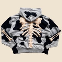 Image 9 of REWORKED NIKE FLOW 3D SKELETON ZIPHOODIE SIZE L BOXY