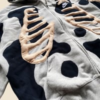 Image 6 of REWORKED NIKE FLOW 3D SKELETON ZIPHOODIE SIZE L BOXY