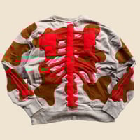 Image 6 of REWORKED NIKE FLOW 3D SKELETON SWEATSHIRT SIZE L