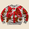 REWORKED NIKE FLOW 3D SKELETON SWEATSHIRT SIZE L