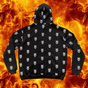 Image of holy grail all over embroidered print hoodie 