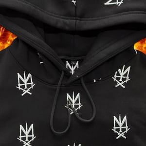 Image of holy grail all over embroidered print hoodie 