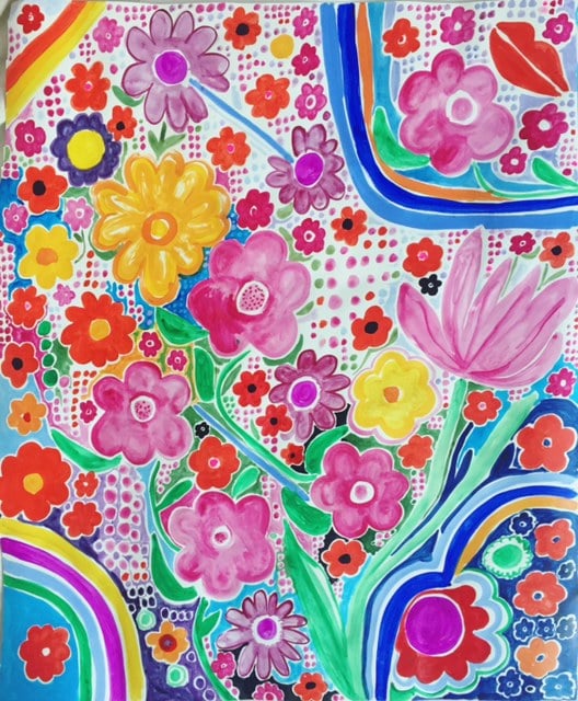 Image of Pink Flowers in Grid 2020
