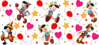 Pinocchio Cartoon Double Sided Uv Dtf Wrap W0806