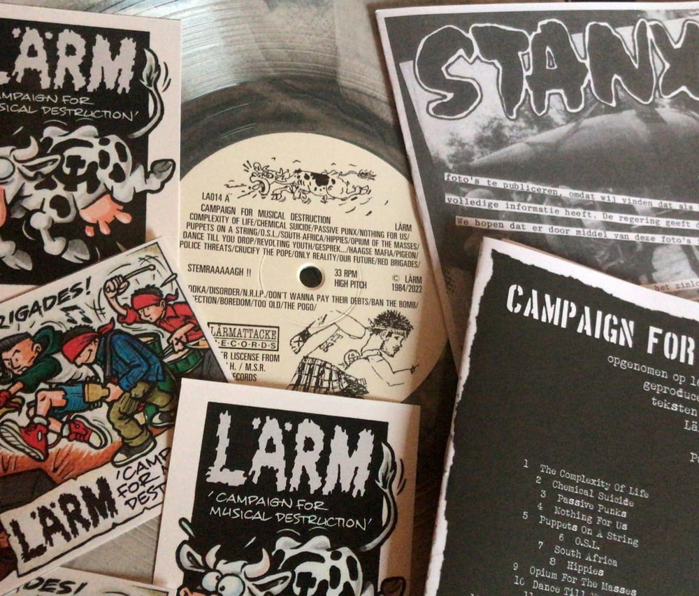 LÄRM / STANX – Campaign For Musical Destruction / No Secrets LP