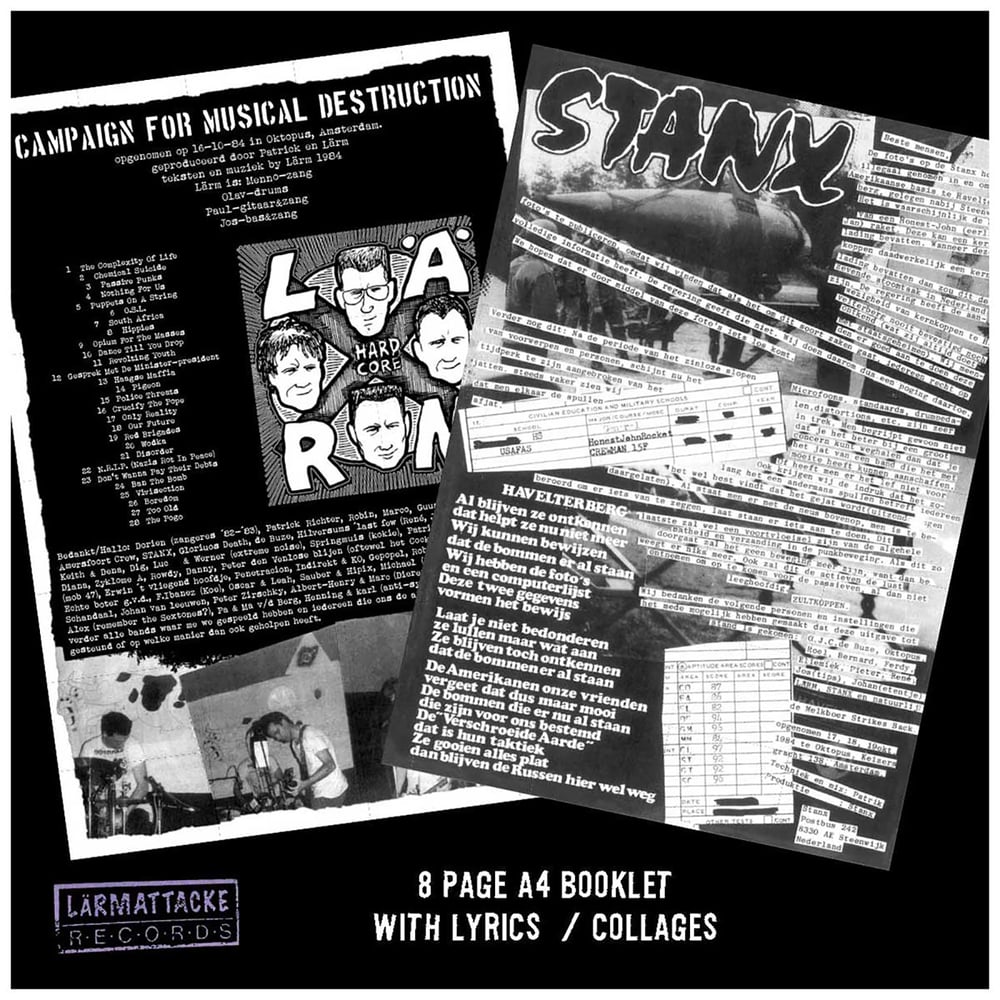 LÄRM / STANX – Campaign For Musical Destruction / No Secrets LP