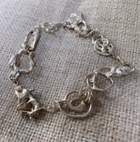Image 1 of ‘Objects hold meaning’ molten silver bracelet