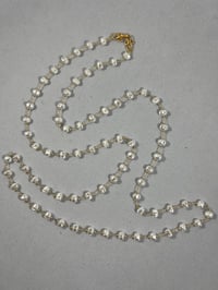 Image 1 of Small irregular shaped Pearl  Necklace