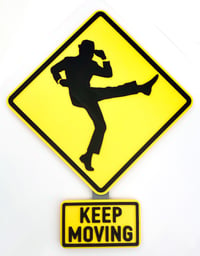 Image 2 of Dick Van Dyke-Keep Moving "Mini" Sign