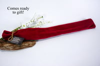 Image 9 of Handcrafted Mini Wooden Back Scratcher Exotic Wood Leopard and Padauk Backscratcher with Tiger Maple