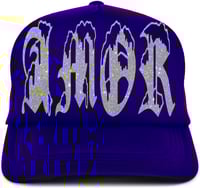 Amor Trucker Hat (Indigo)