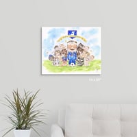 Image 2 of 'Ted Lasso and Cats - A Beautiful Game' LE Canvas Wrap
