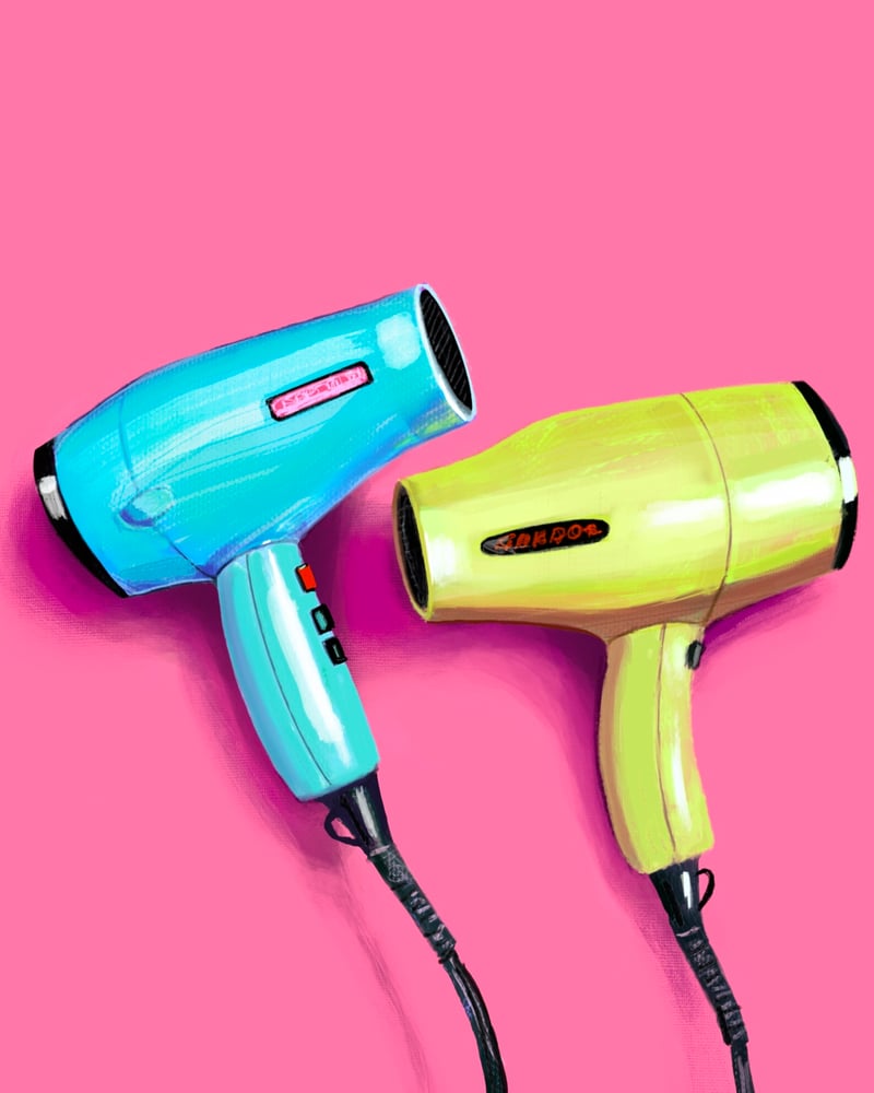 Image of 90s Hairdryers Print
