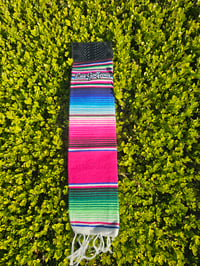 Image 3 of La Chingona - Sarape Golf Towel - Rosita (Pink)