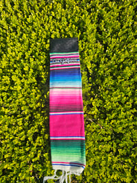 Image 4 of La Chingona - Sarape Golf Towel - Rosita (Pink)