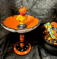 Image 1 of Happy Jack Pedestal Candy Dish