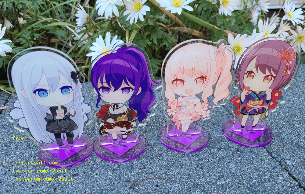 Image of Assorted 2.5" Acrylic Charms & 4" Standee
