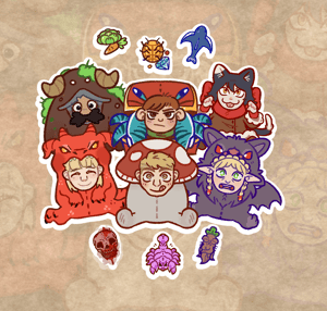 Dungeon Meshi Sticker Packs!