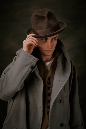 Image of FISHERMAN COAT Stone wool £580.00