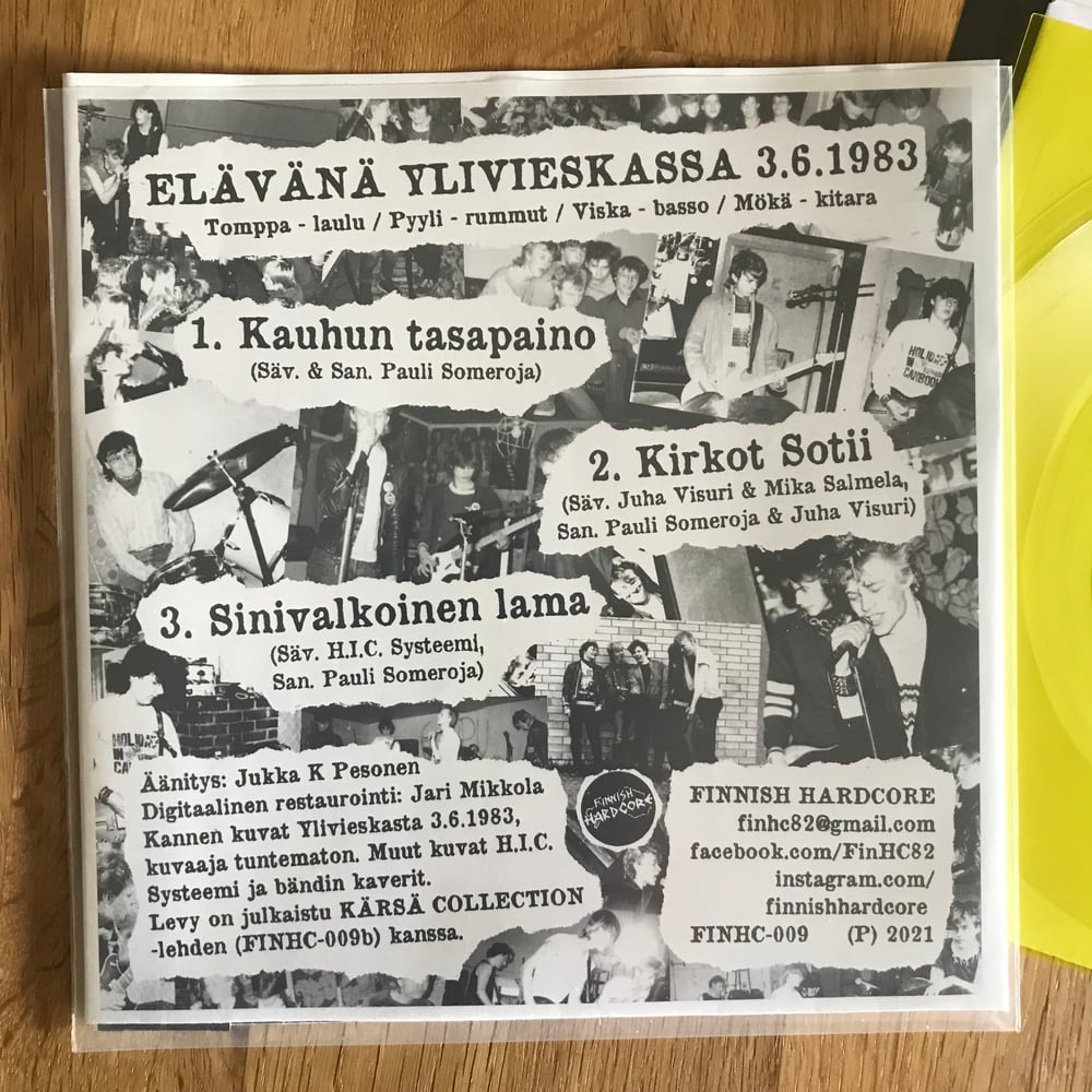 KÄRSÄ fanzine w/HIC SYSTEEMI live ´83 flexi 7"