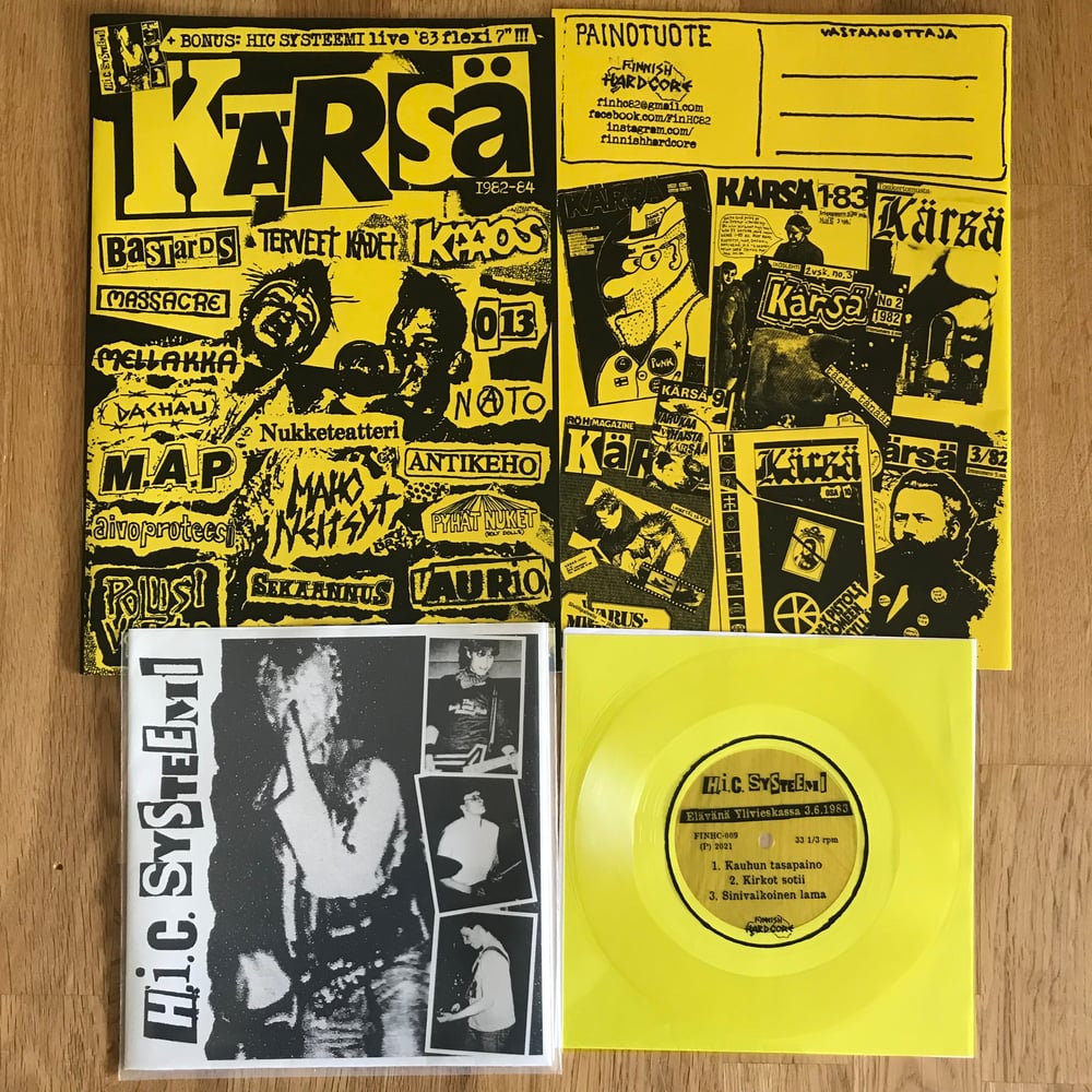 KÄRSÄ fanzine w/HIC SYSTEEMI live ´83 flexi 7"