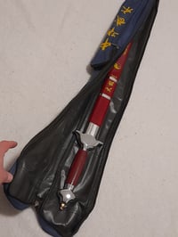 Image 3 of SET - Training Tai Chi Jian Blunt Steel Sword + Carrying Bag Martial Arts Knives Sticks MMA Wu Shu