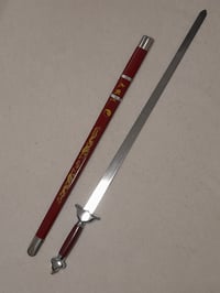 Image 13 of SET - Training Tai Chi Jian Blunt Steel Sword + Carrying Bag Martial Arts Knives Sticks MMA Wu Shu