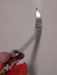 Image 3 of SET - Training Dao Kung Fu Blunt Steel Sword + Carrying Bag Martial Arts Knives Sticks MMA Wu Shu