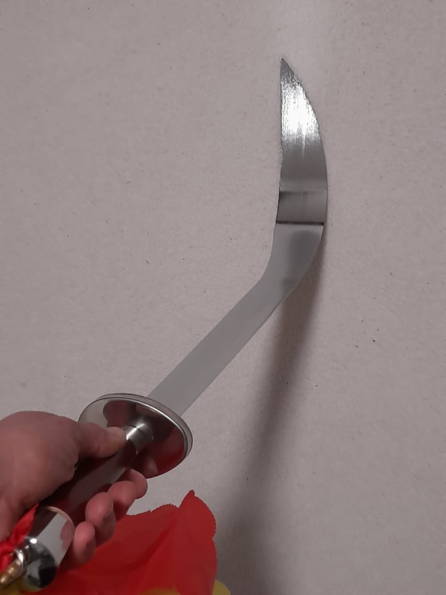 SET - Training Dao Kung Fu Blunt Steel Sword + Carrying Bag Martial Arts Knives Sticks MMA Wu Shu