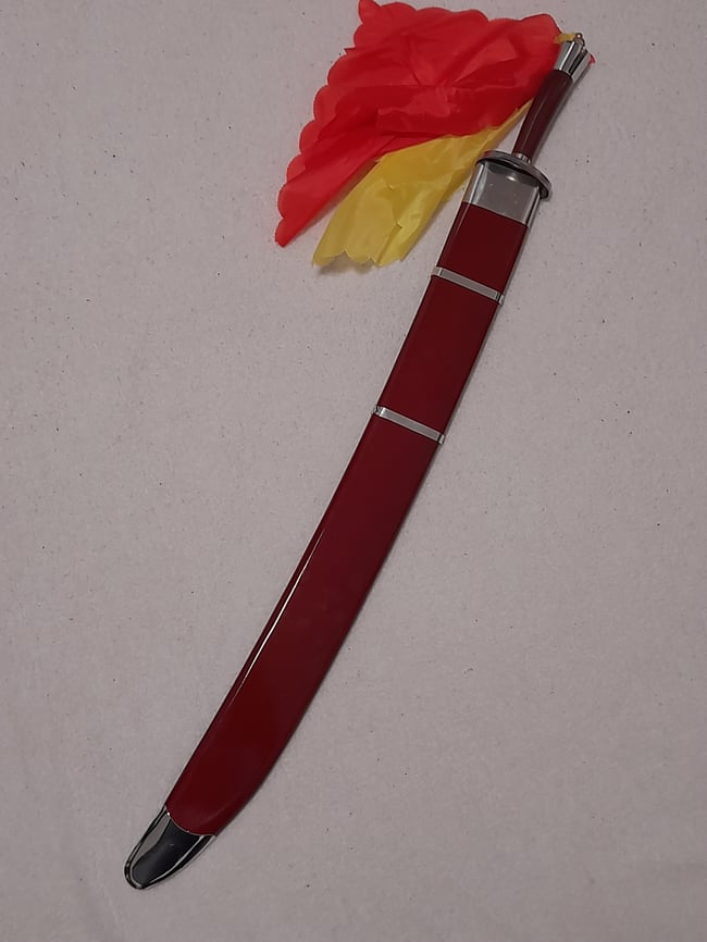 SET - Training Dao Kung Fu Blunt Steel Sword + Carrying Bag Martial Arts Knives Sticks MMA Wu Shu