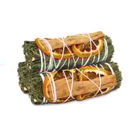 Cedar, Orange & Cinnamon Smudge Stick Bundle (4 in.) - Balance, Harmony + Protection
