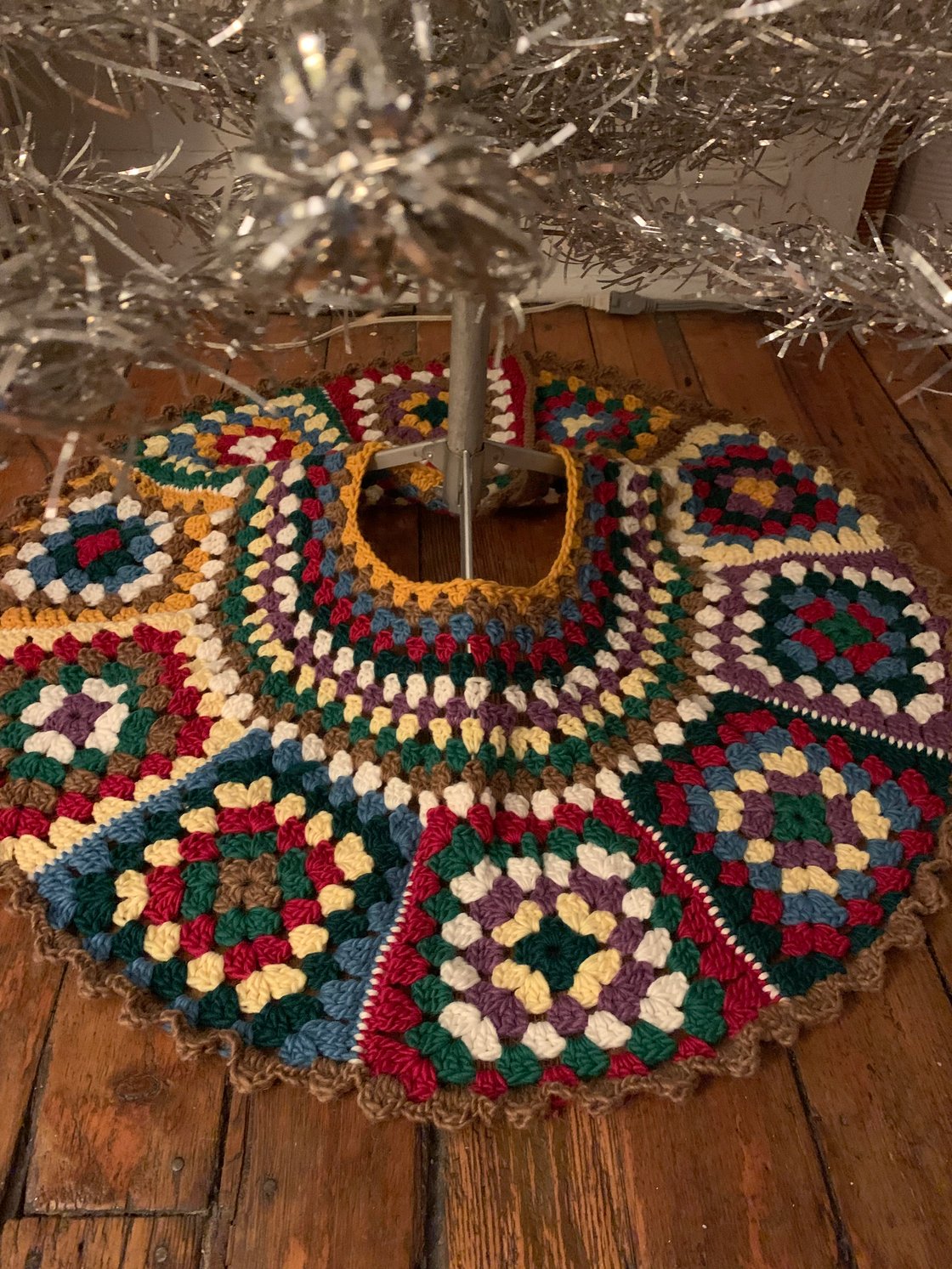 Image of Granny Square Tree Skirt