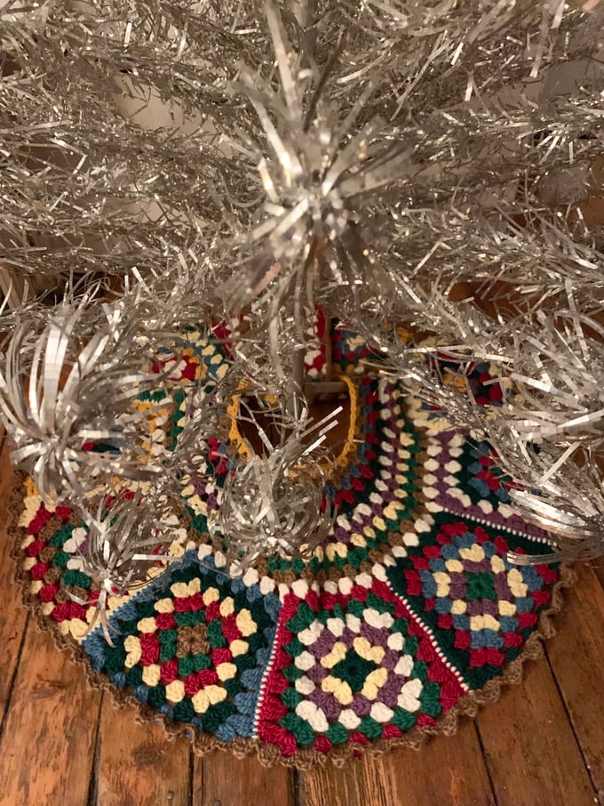 Image of Granny Square Tree Skirt