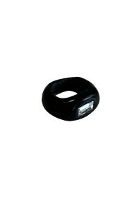 Image 1 of Crystal Black Baguette 🩶🖤