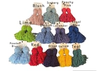 Image of Distressed Tassels Solid Colors (Clip-Ons available)