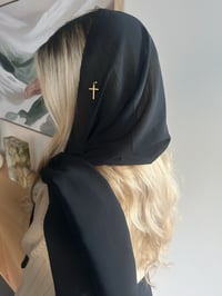 Image 1 of Holy Cross Veil (Black)