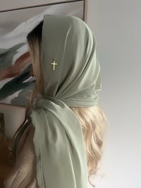 Image 1 of Holy Cross Veil (Olive)