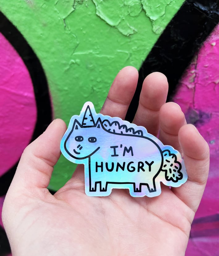 Image of Hungy Holo Sticker