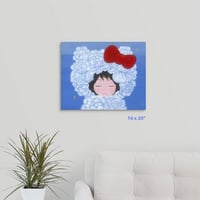 Image 2 of 'Kitty In Love' LE Canvas Wrap