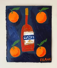 Campari on Prussian Blue