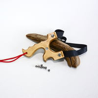 Image 2 of Birchwood Slingshot, Wooden Catapult, Right OR left handed, Gift for him, Outdoorsmen Gift